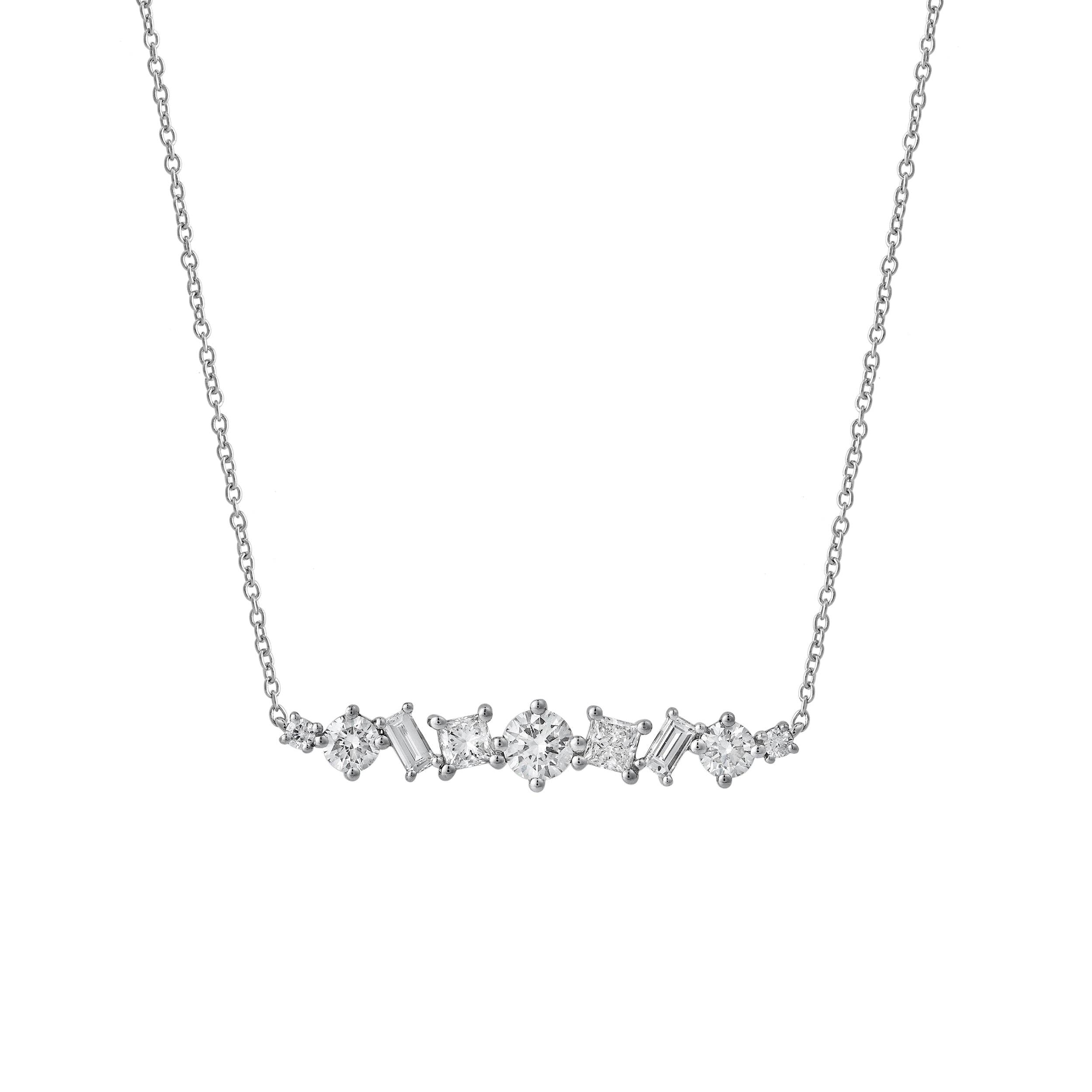 LuvMyJewelry (LMJ) - Wholesale Pendant/Charm Necklace - Oryssa 14K White Gold Lab Grown Diamond Necklace – 0.75 Ct0