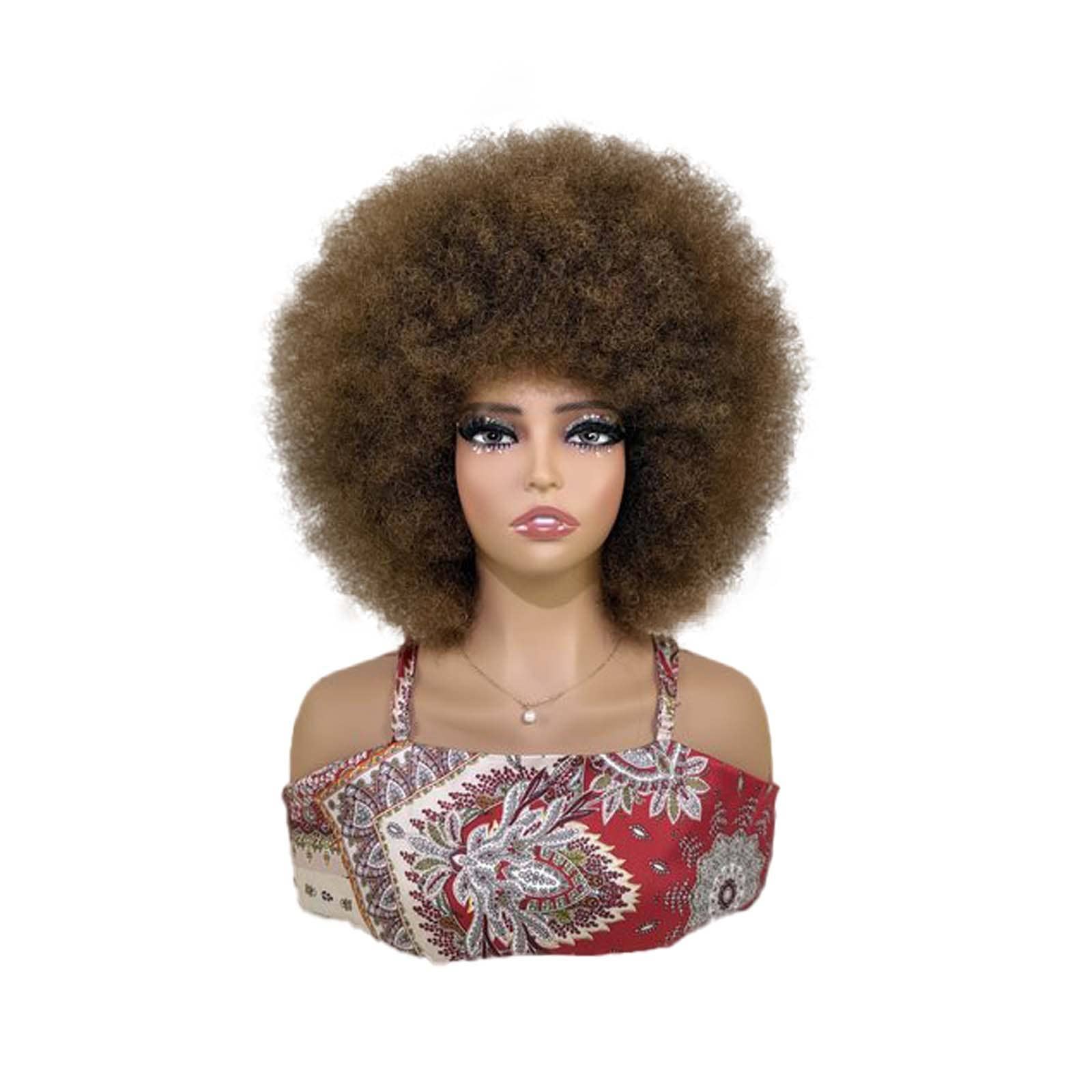 AK Brand - Wholesale Wig/Hair Piece - Large Curly Afro Synthetic Wig with Natural Volume1