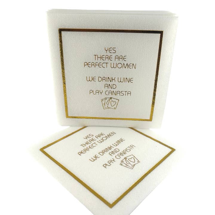 Maven Home - Wholesale Disposable Napkin - Linen-Feel Cocktail Napkins, Perfect Women Canasta2