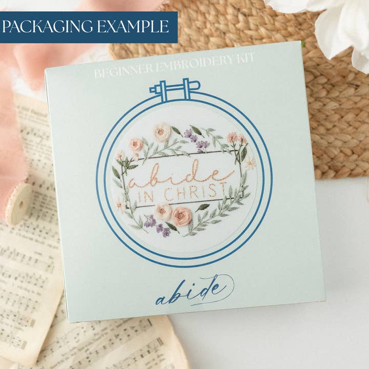 Abide Embroidery Co. - Wholesale Embroidery/Cross Stitch Supplies - “Bless the Lord O My Soul” Embroidery Kit1