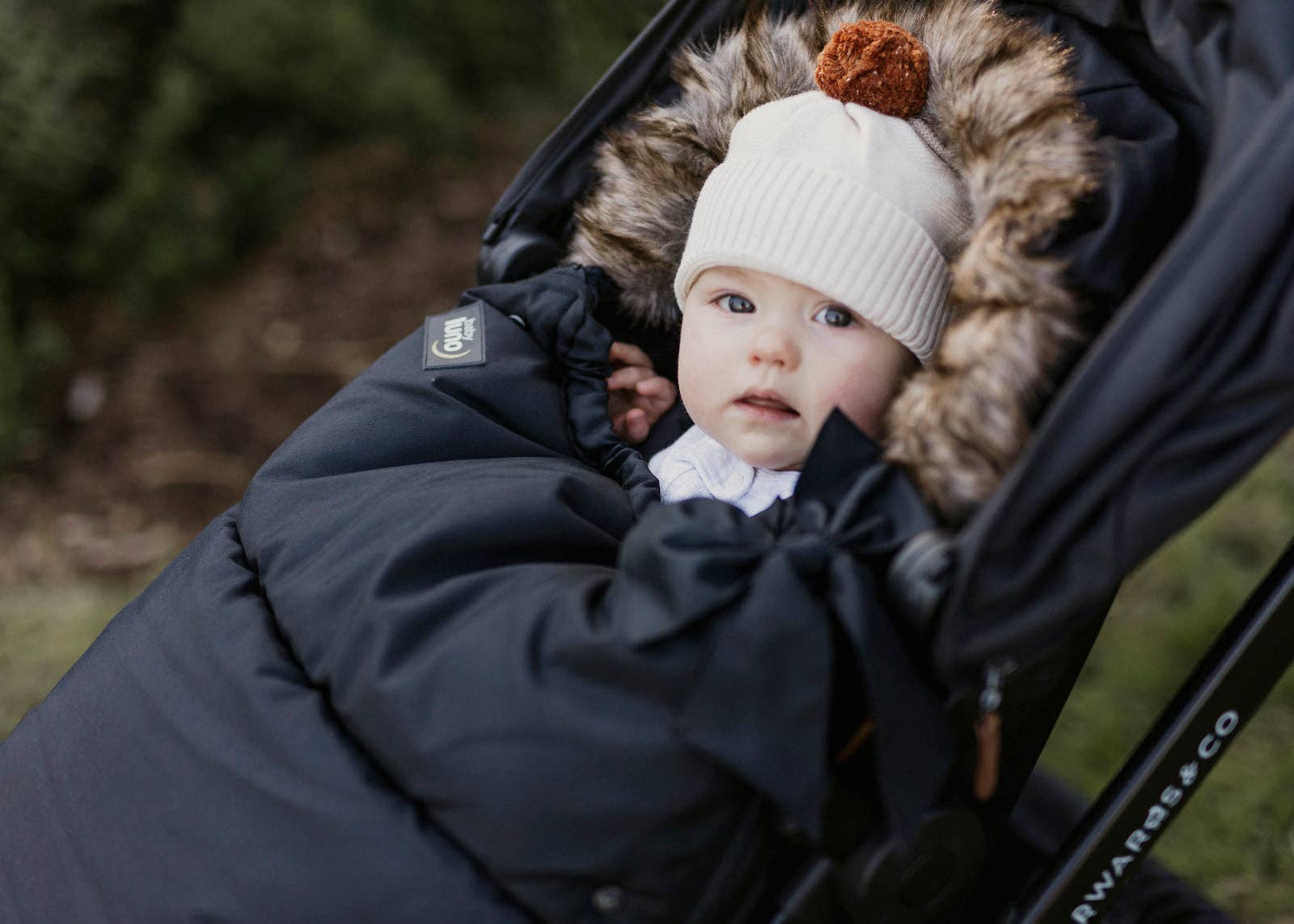 baby luno - Wholesale Pram cover/accessory - baby luno Nordic Footmuff Pram Liner - Classic Black8