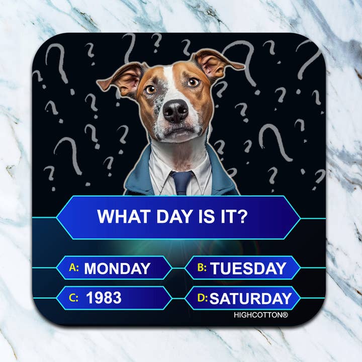 What Day Is It Coaster for wholesale by High Cotton Gifts