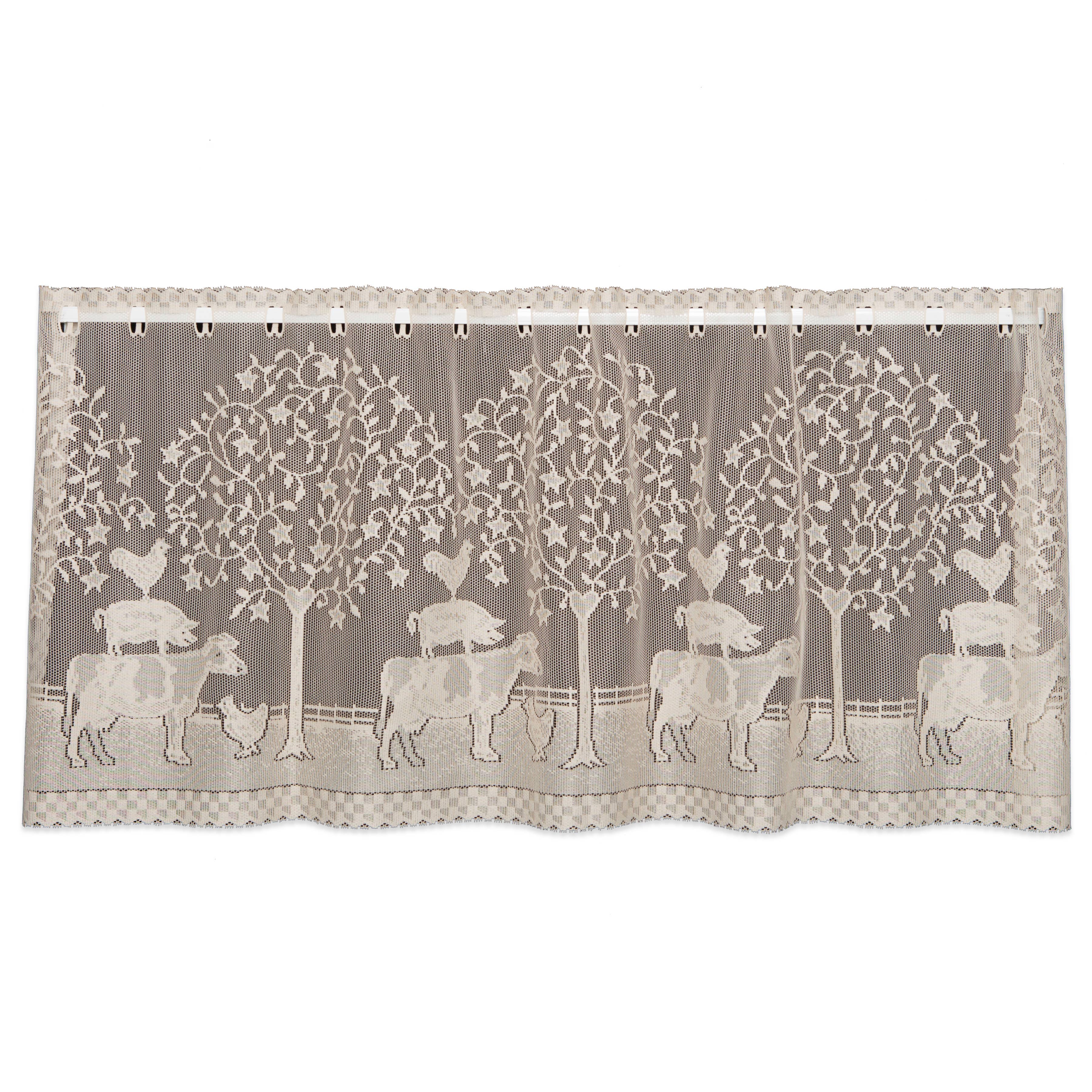 Heritage Lace - Wholesale Curtain - Farmhouse 60x30 Natural Lace Tier Curtain1