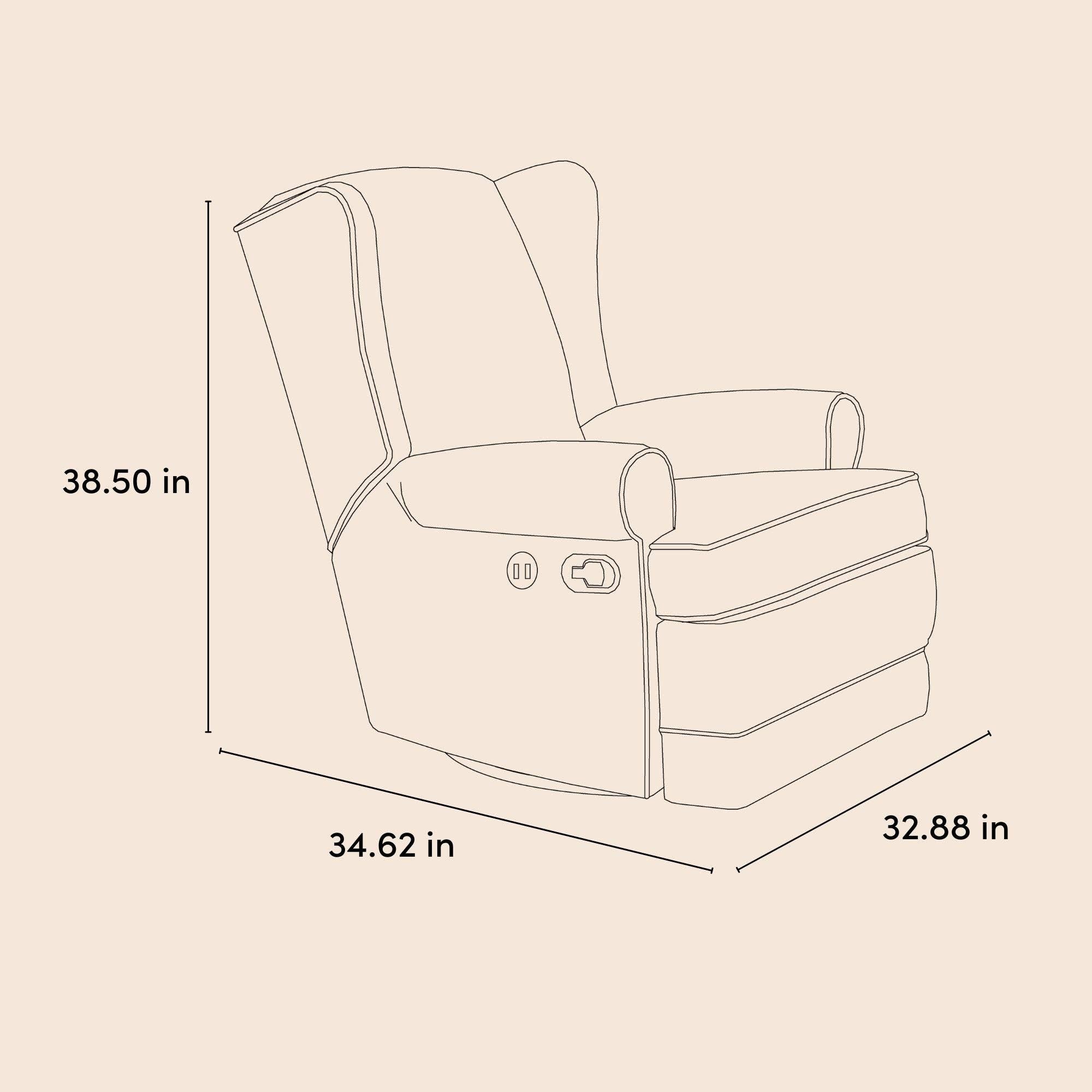 Storkcraft - Wholesale Chair - Kids - Storkcraft® Serenity Wingback Upholstered Recliner Glider24