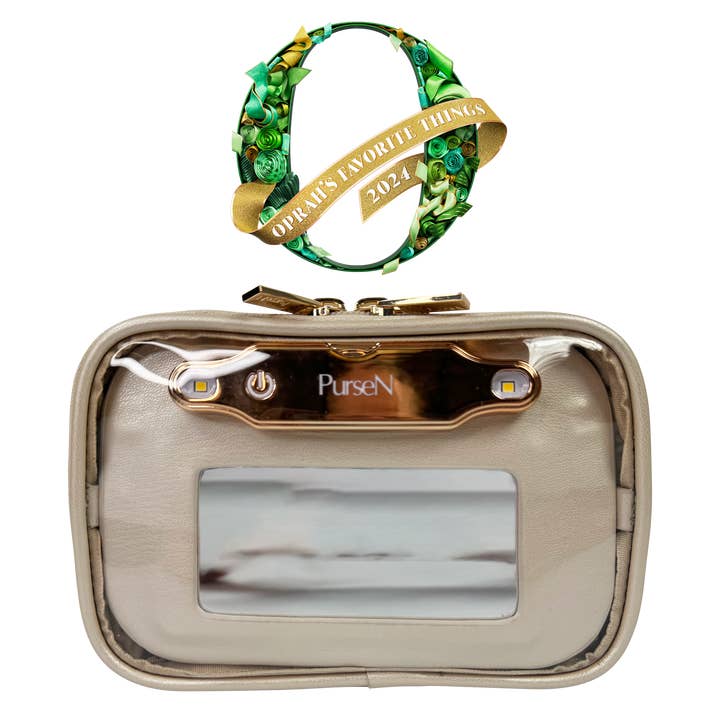 LITTMINI • Lighted Mirror Case • Pearl for wholesale by PurseN (new)