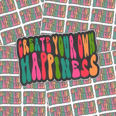 Trendy Transfers - Wholesale Sticker - Create Your Own Happiness Sticker Sheet0