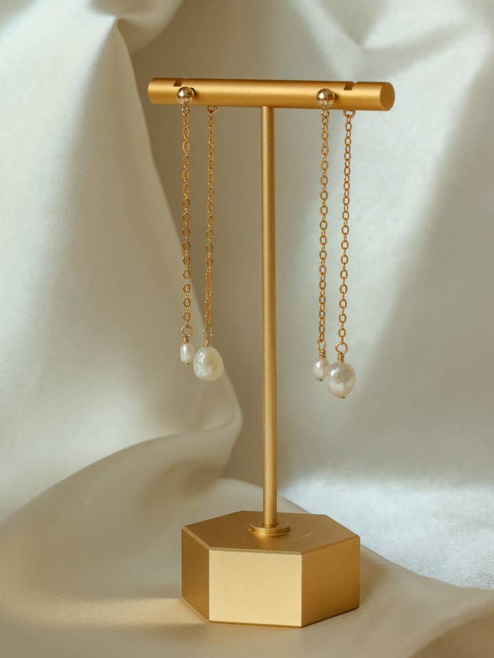 Caspia Drop Earrings for wholesale by The Raw Creative