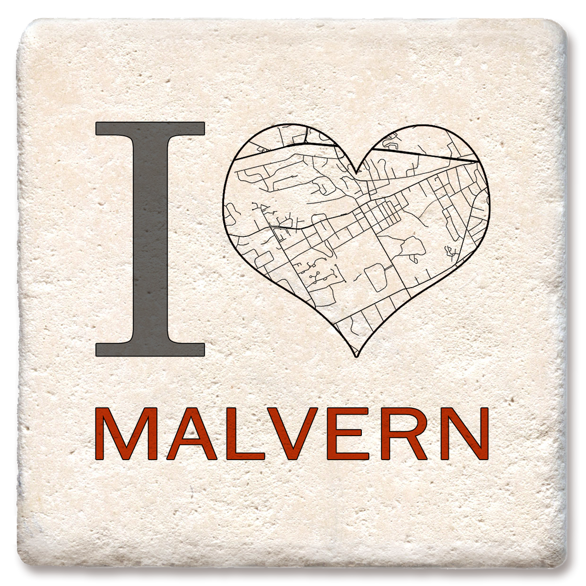 Tipsy Coasters & Gifts - Wholesale Coasters - Custom I Heart City Map Coaster5