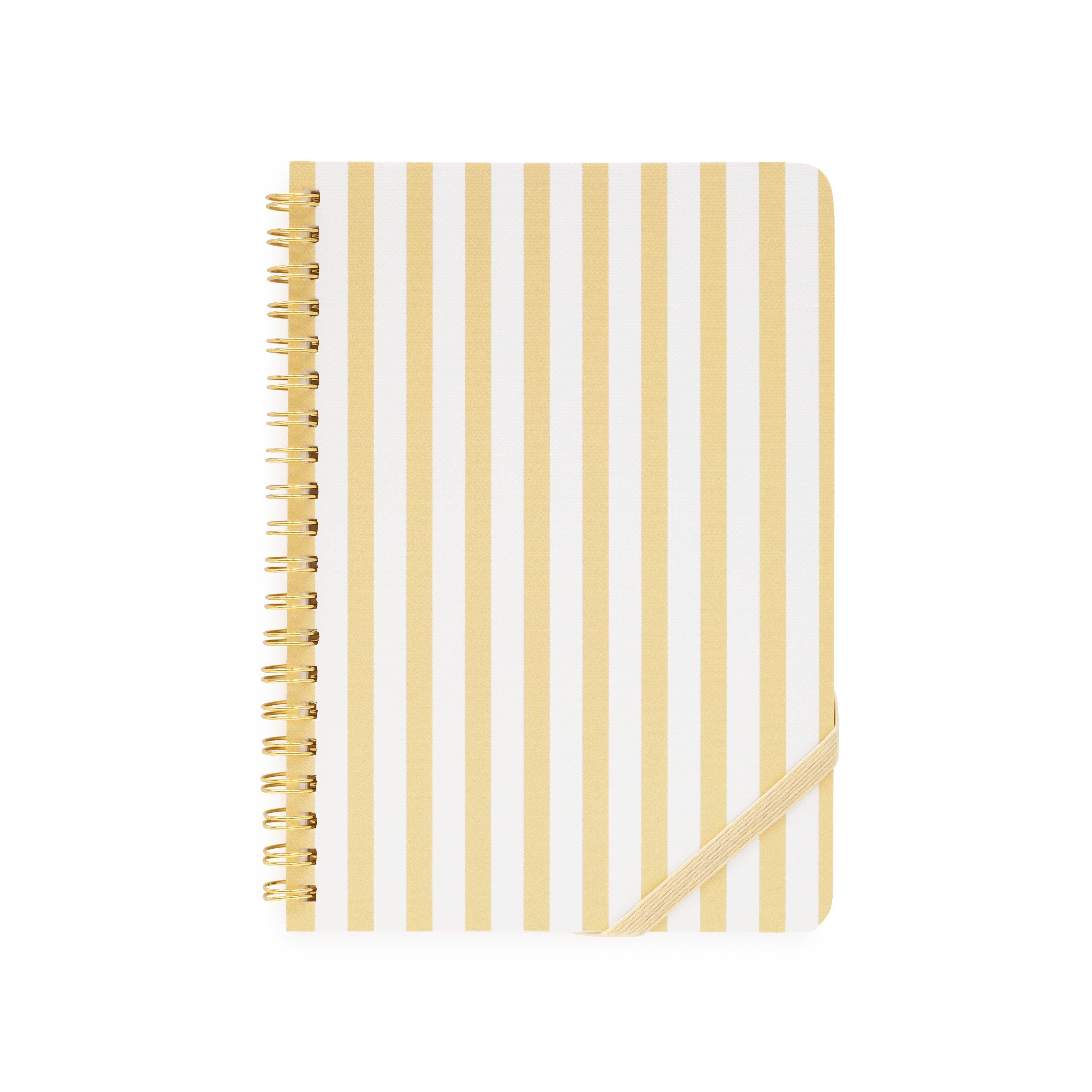 Sugar Paper - Wholesale Notebook - Mini Spiral Notebook, Yellow Stripe