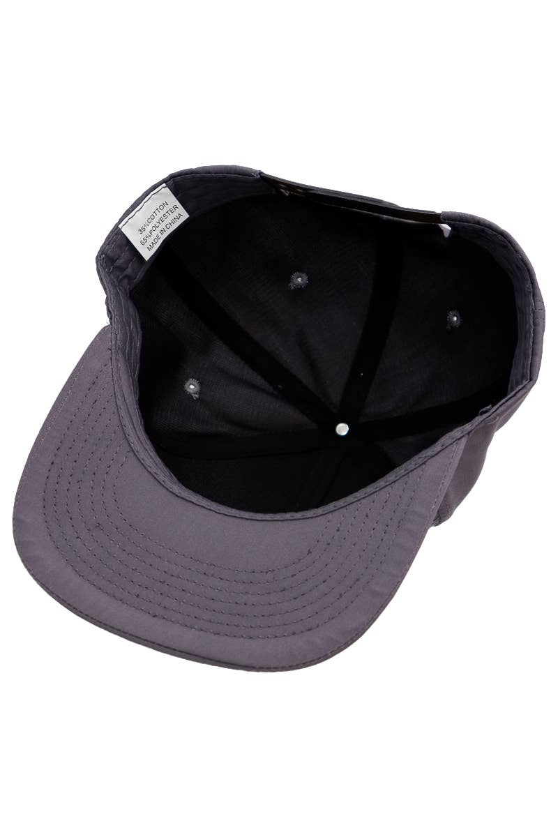 Cap Zone – Boné - Homem por atacado – Snapback de mistura poliéster de algodão sólido com 7 painéis e bico plano18