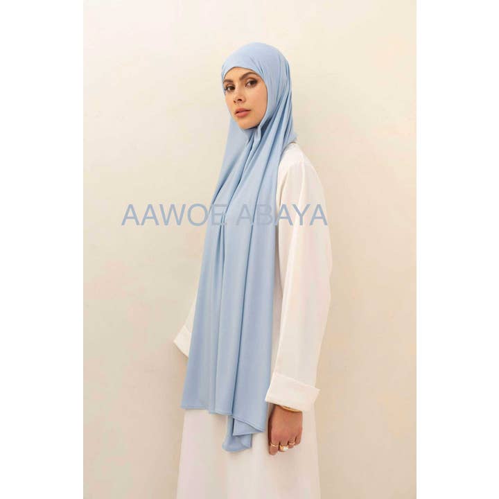 Aawoe Abaya - Wholesale Hijab - Women's - Jersey Rectangle Hijab with Tie - 70x200 cm - 24846