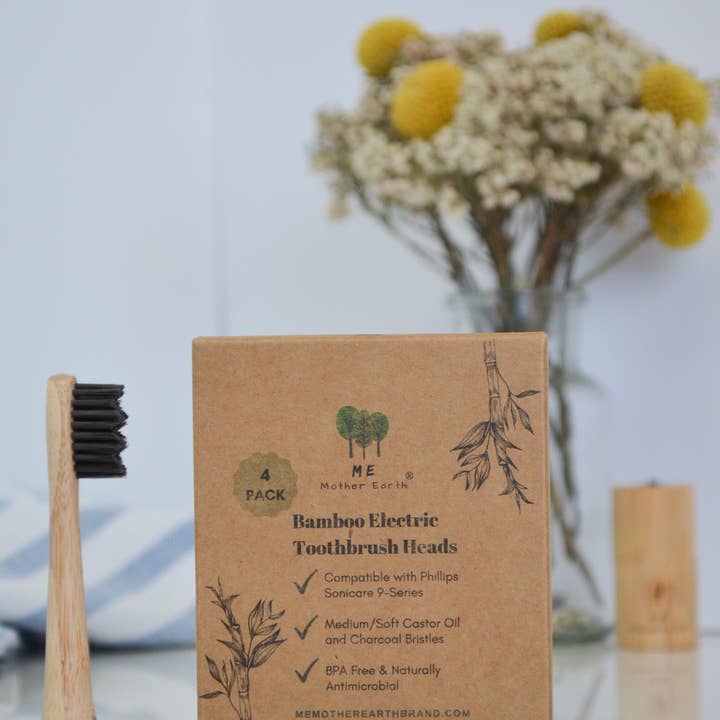 4-Pack Bamboo Electric Toothbrush Heads- Sonicare Compatible and other Purchase Wholesale oral b. Free Returns & Net 60 Terms on Faire trending on Faire.