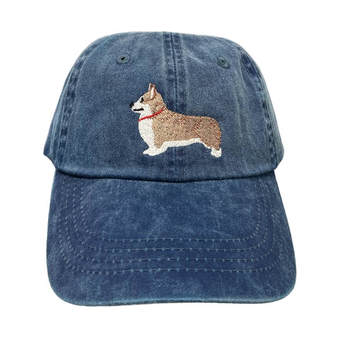 Corgi Pembroke, Tan and White, Dog Breed Baseball Cap for wholesale by Tug Tees