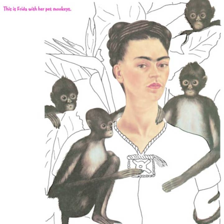 Microcosm Publishing & Distribution - Wholesale Coloring Book - Kids & Baby - Frida Kahlo Coloring Book
