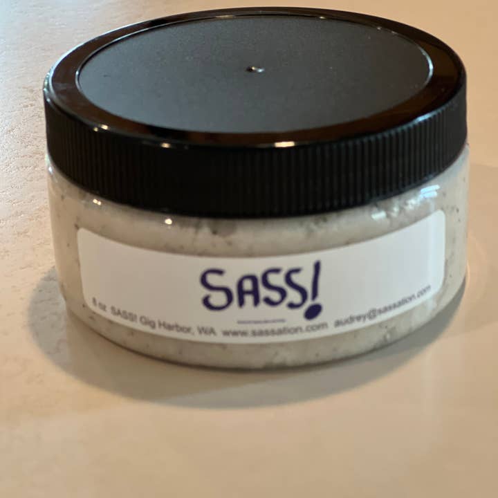 SASS! - Wholesale Body Scrub/Exfoliant - All natural small batch hand/face/body scrub