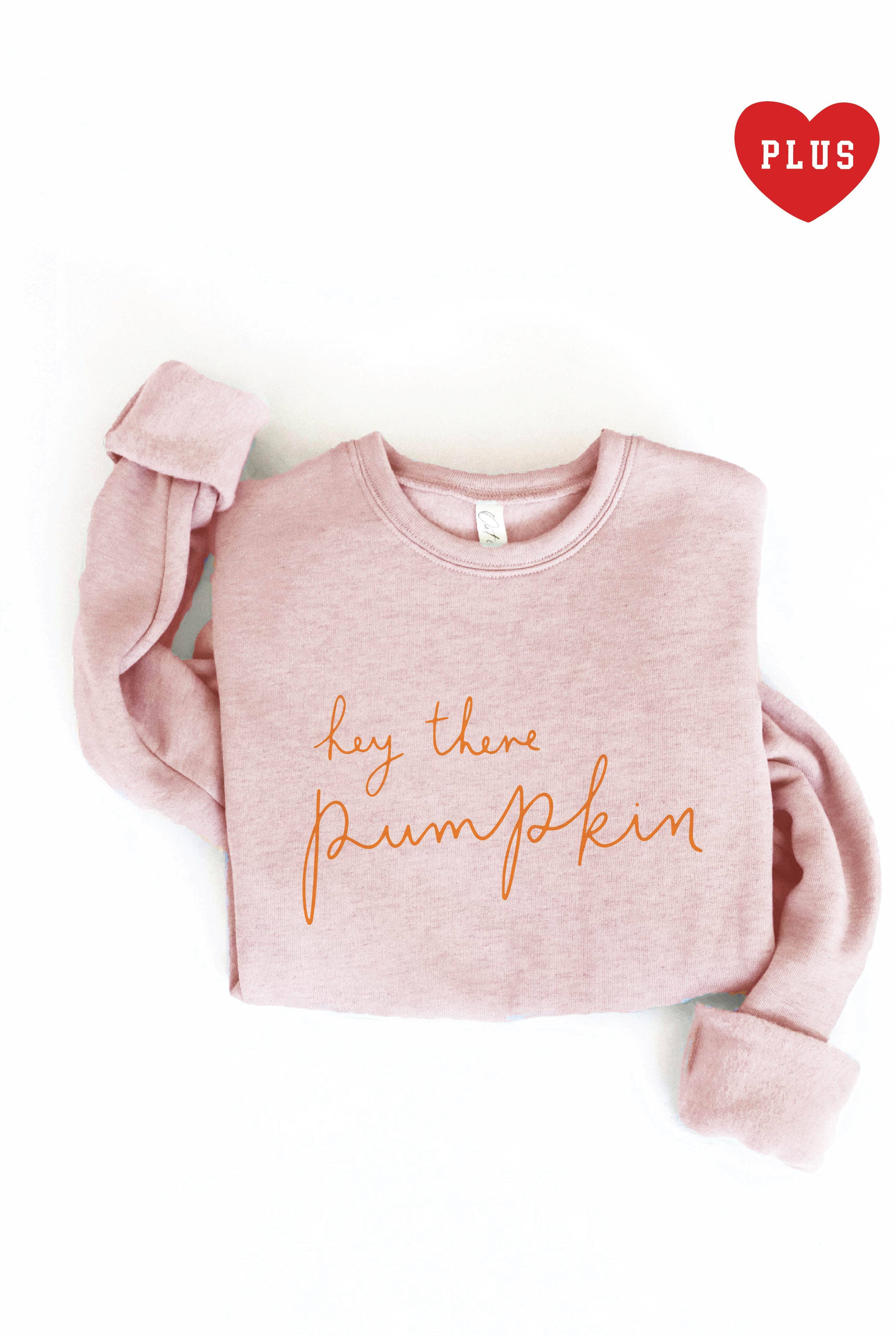 OAT COLLECTIVE - Wholesale Graphic Sweatshirt - Women's - HEY THERE PUMPKIN Plus Graphic Sweatshirt5