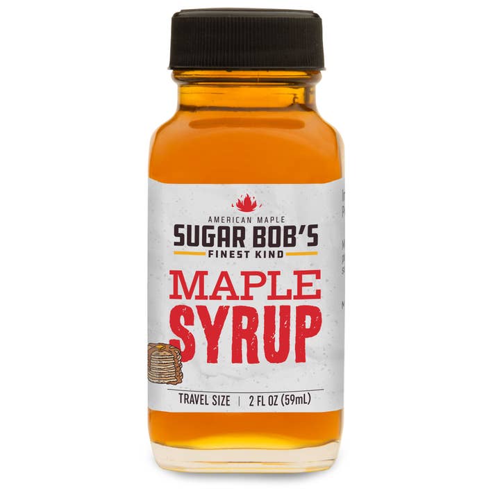 Pure Maple Syrup - Amber Rich 2 Fl Oz for wholesale by Sugar Bob's Finest Kind