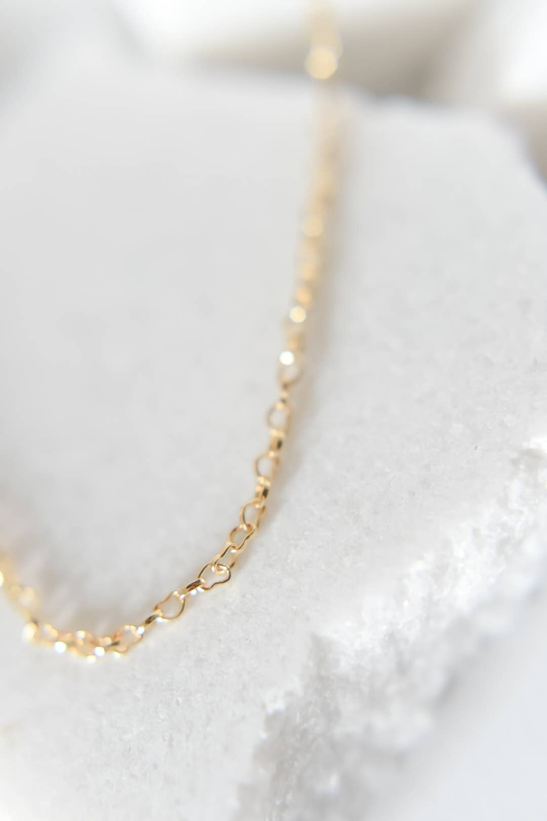 Bella Rey jewelry - Wholesale Link & Chain Necklace - The Maggie heart dainty necklace 18k gold plated2