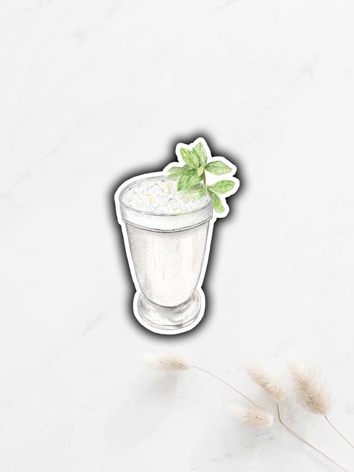 Mint Julep Cocktail Sticker for wholesale by Tammy Speed Design