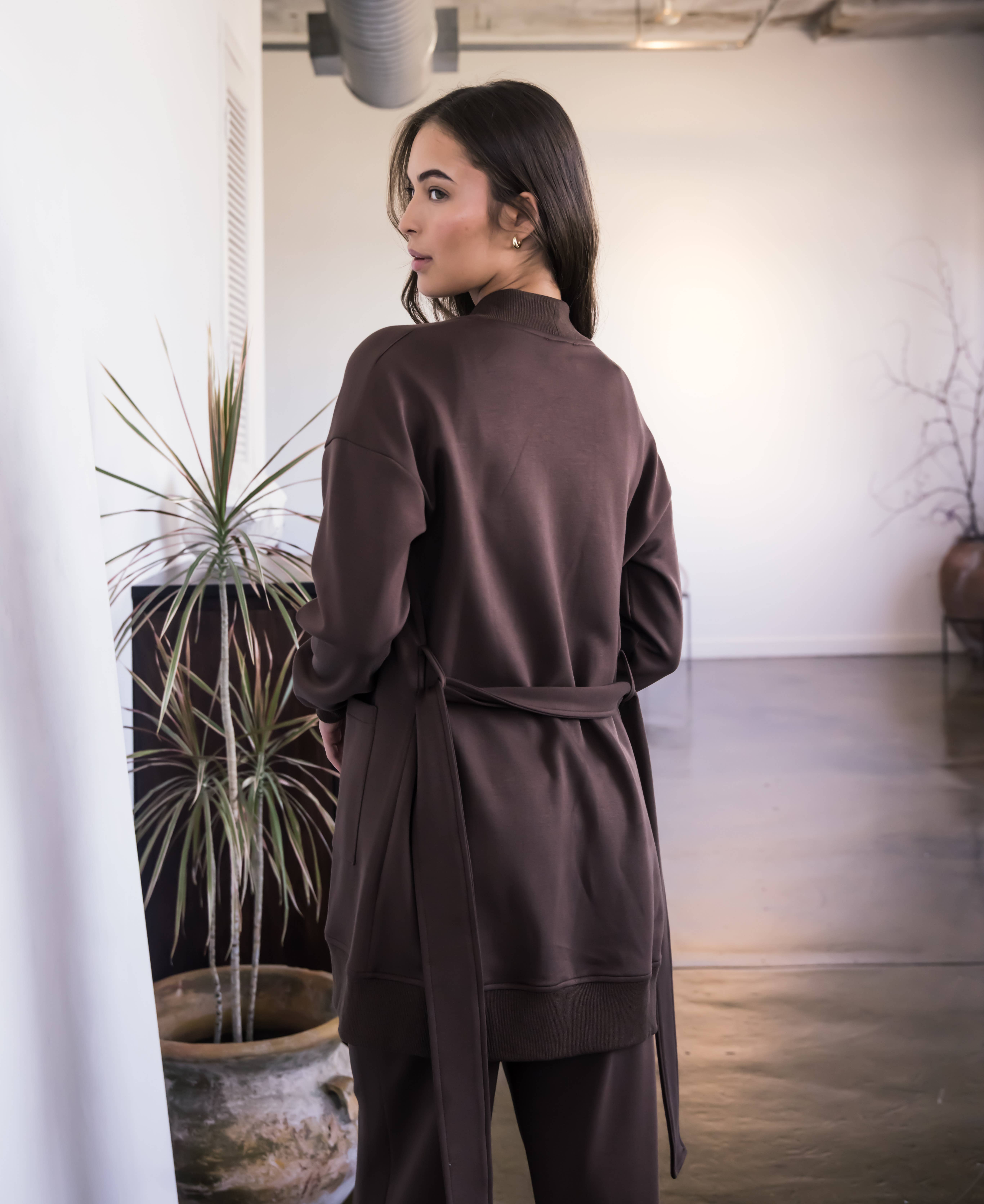 P. CILL - Wholesale Robe - Women's - P. CILL Butter Modal Ribbed Contrast Robe9