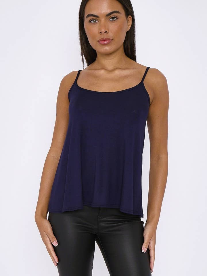 Marineblauwe hemdtop voor wholesale door Aftershock London