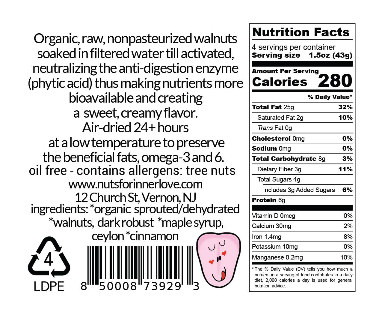 Nuts for INNER LOVE - Wholesale Nuts - Maple Cinnamon Walnuts Activated Air-Dried3