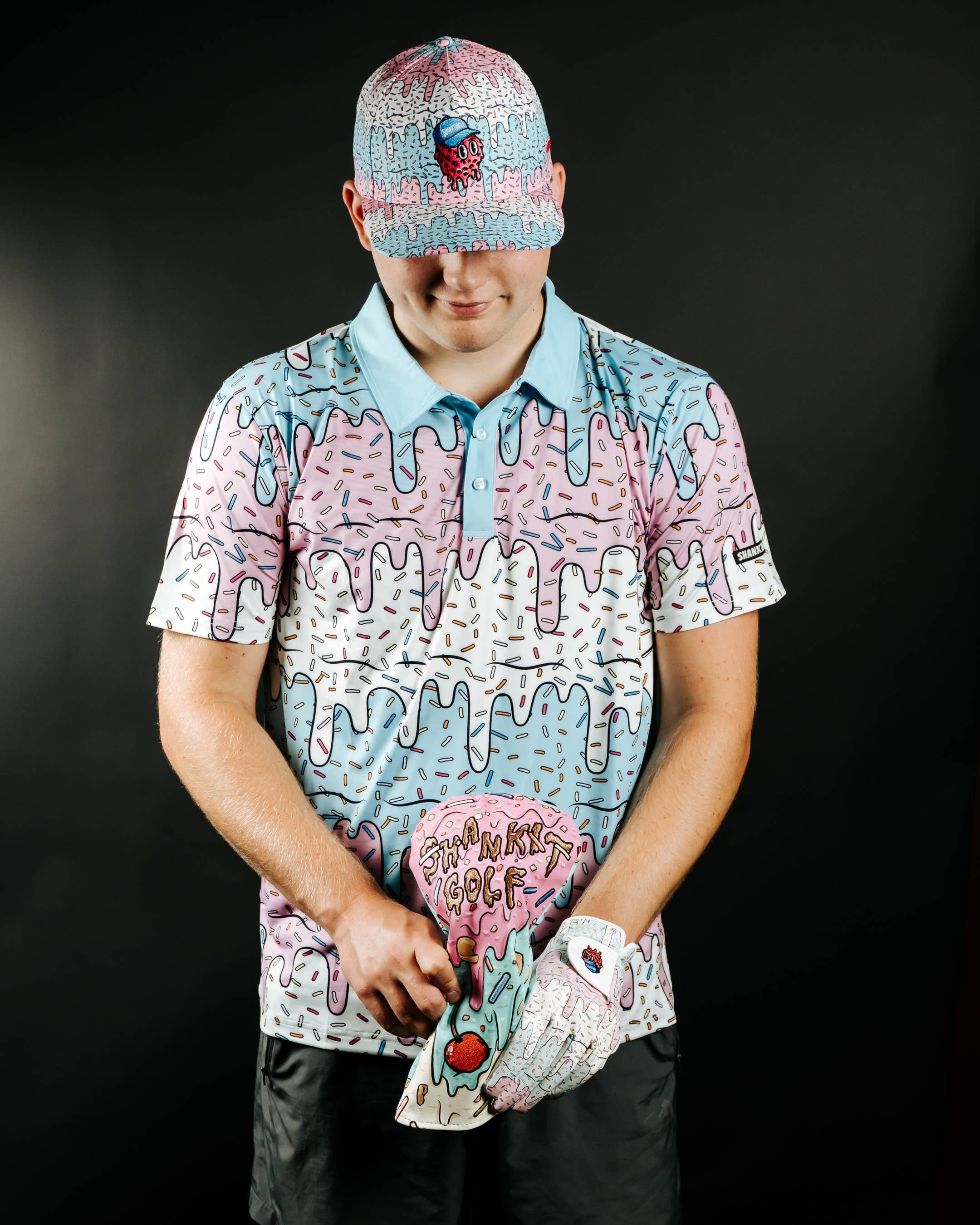 Shank It Golf – wholesale Polo – Men’s – Ice Cream Drip Polo2