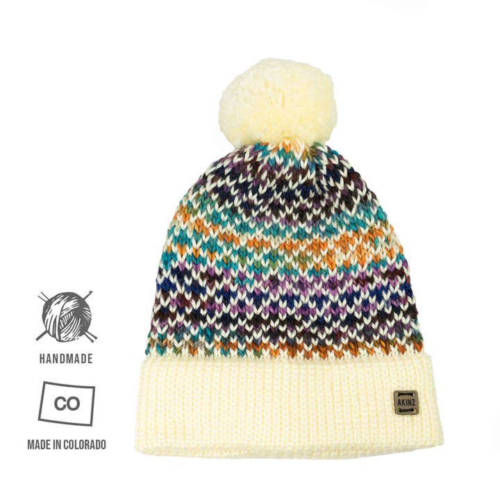 Powder Puff Kids Beanie for wholesale by Akinz