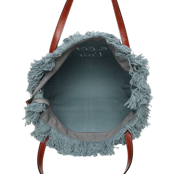 INES DELAURE - Wholesale Tote Bag - Women's - Zipped tote bag "Free as a bird"5