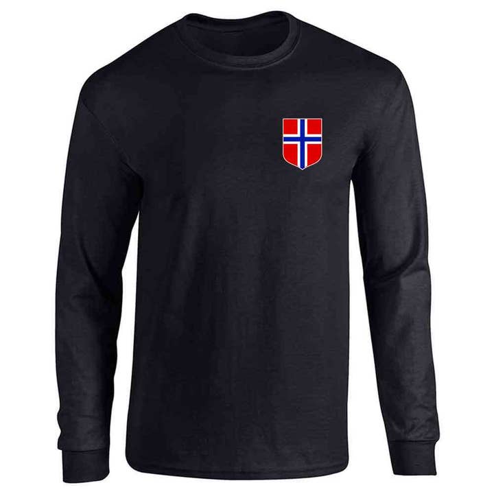 Pop Threads – Engroshandel T-shirt – til mænd – Norge Fodbold Retro Landsholdstrøje Norsk Langærmet