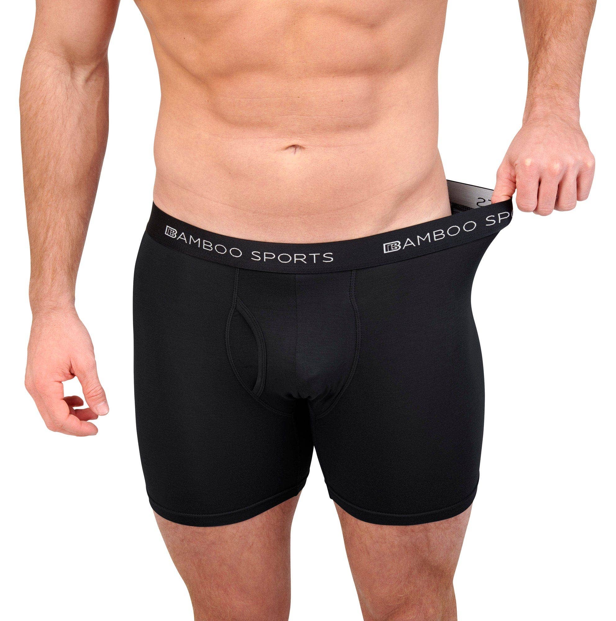 Bamboo Sports - Venta al por mayor Ropa interior - Hombre - Boxer para hombre Bamboo Sports con entrepierna de 4 pulg. (10 cm) - paquete de 45