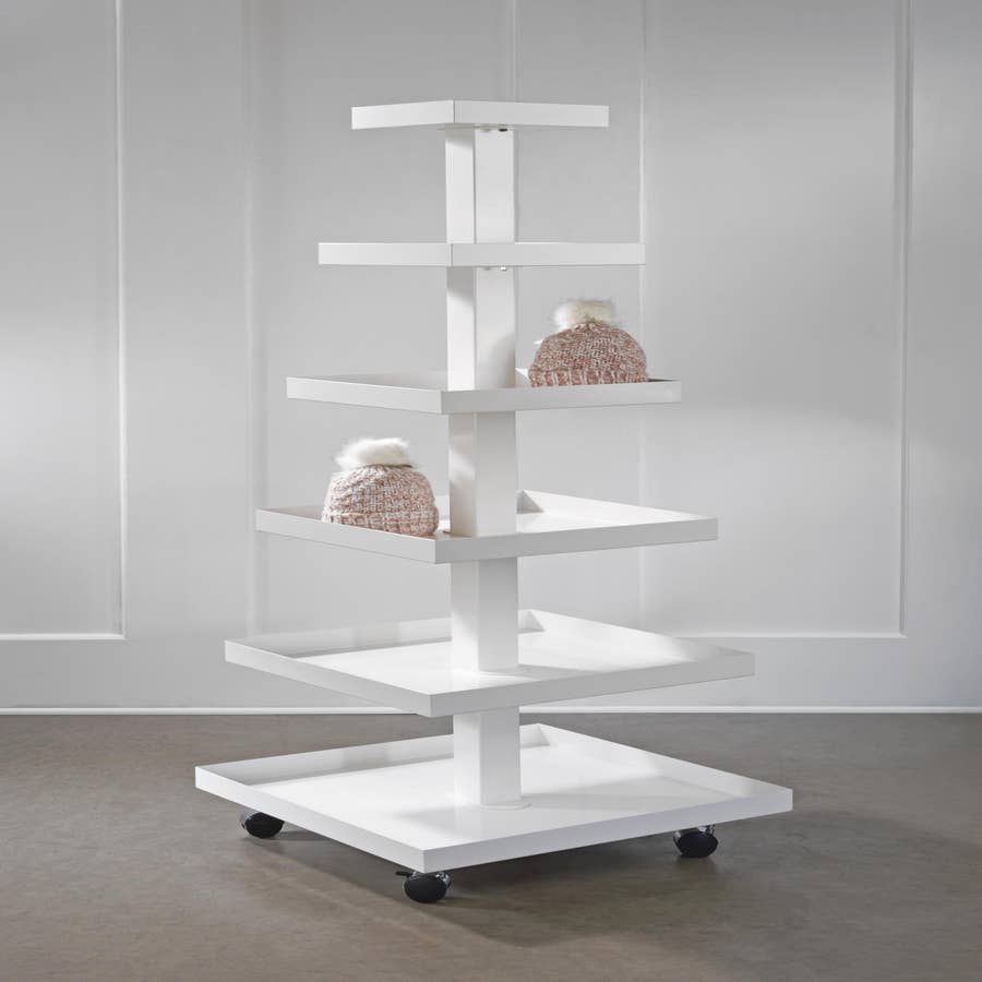 Tripar 3 Tier Oval Tabletop Display Stand