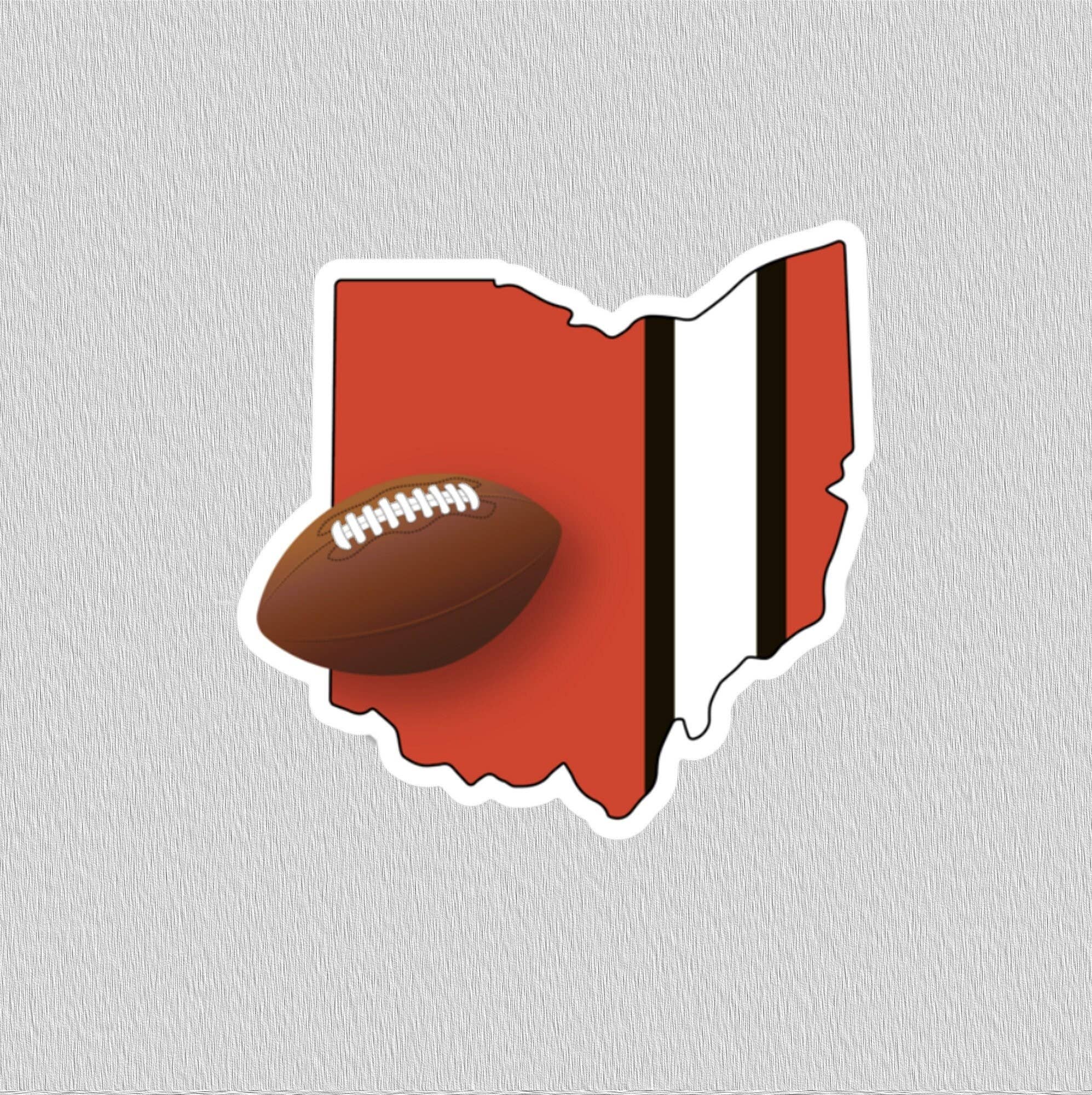 DoubleTake Designs - Wholesale Sticker - Cleveland Football Sticker1