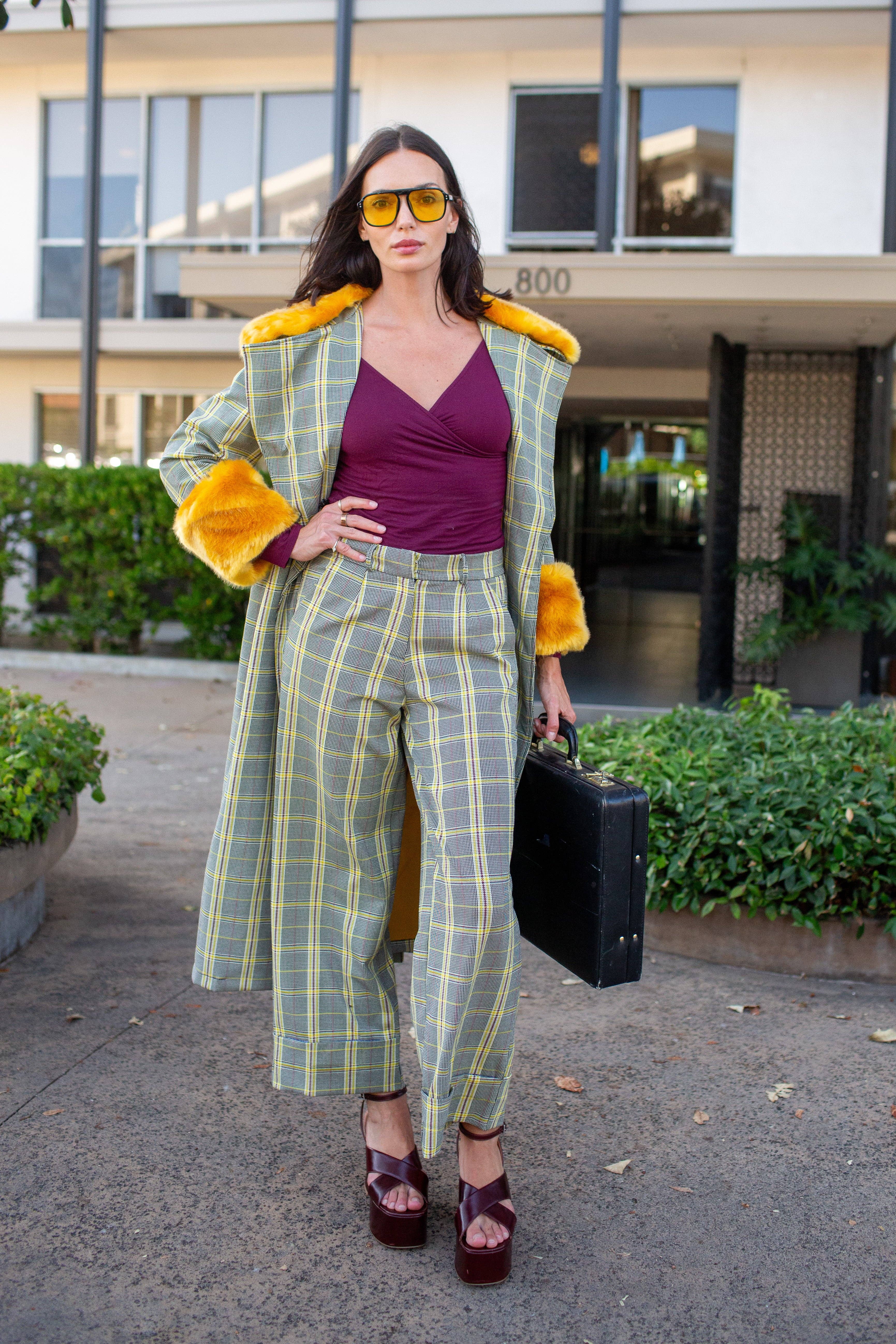 Jennafer Grace - Wholesale Coat - Women's - Eloise Coat In Marigold Glenn PRE-ORDER6