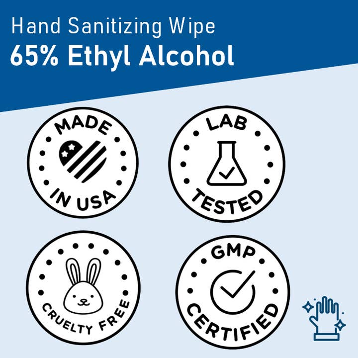 LA Fresh - Wholesale Hand sanitiser - Diamond Wipes 65% Alcohol Hand Sanitizer Wipes Individual Wrapped4