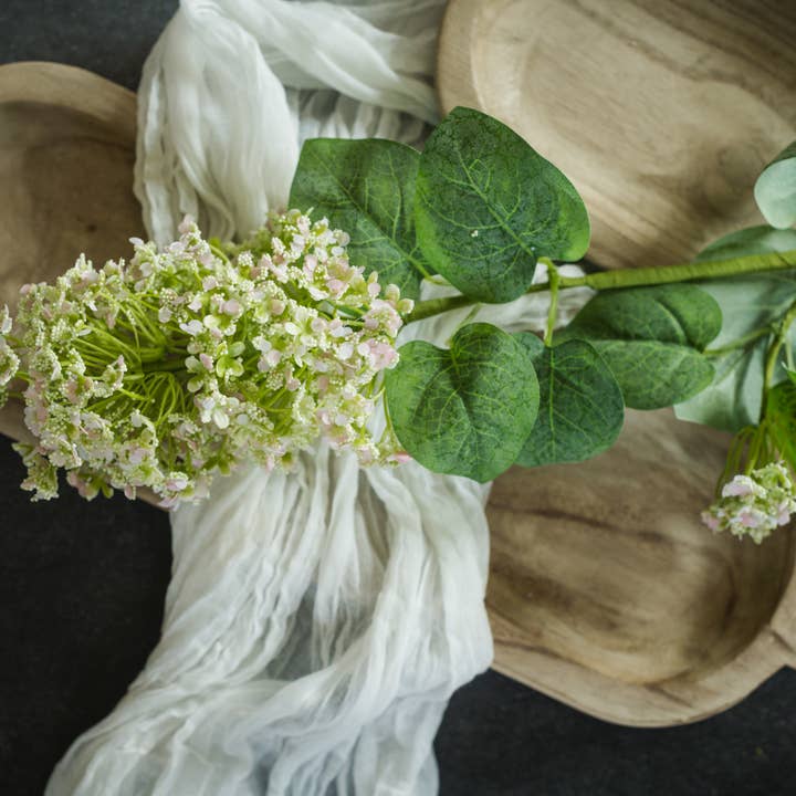 Ragon House - Wholesale Artificial Flowers - 29" PALE PINK CONE HYDRANGEA SPRAY