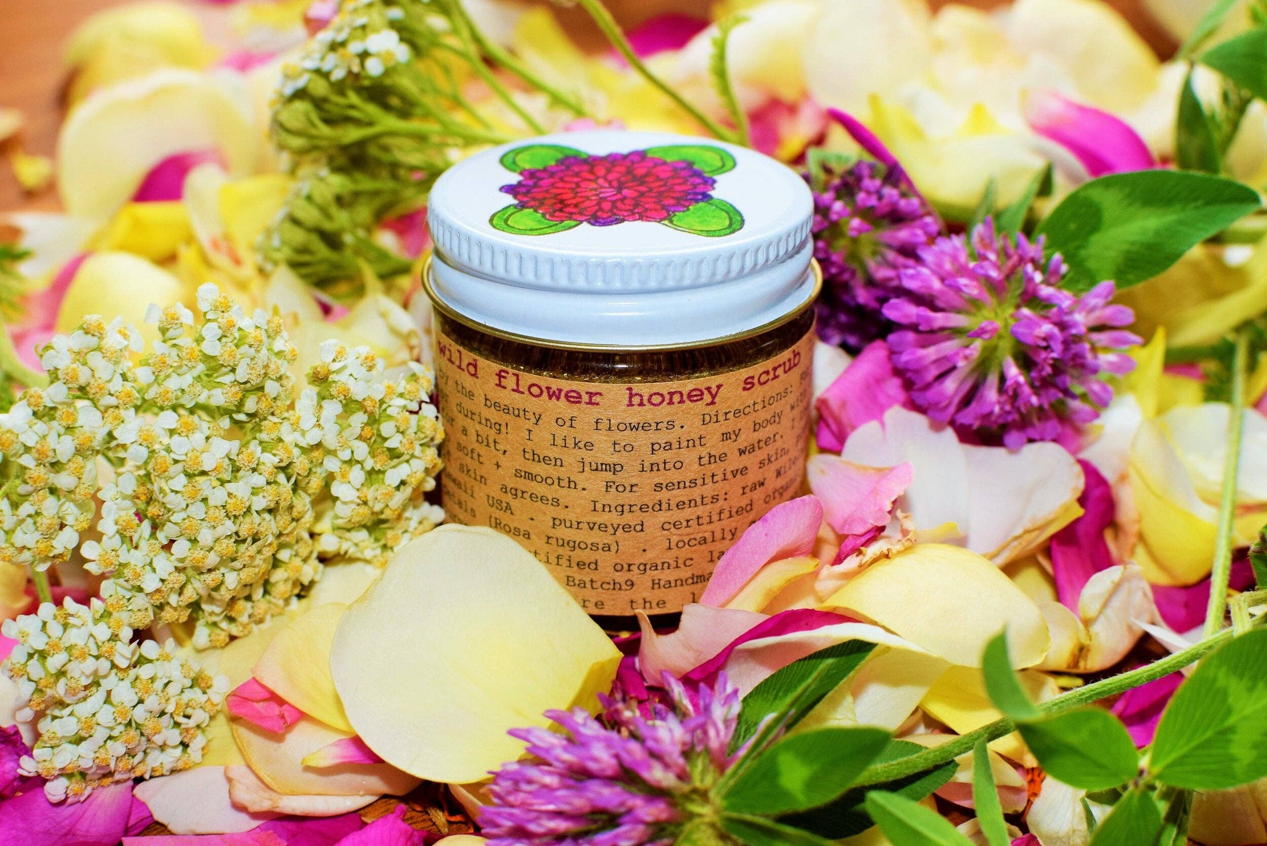 Plant Makeup - Wholesale Facial Exfoliant/Scrub - Wild Flower Honey Scrub