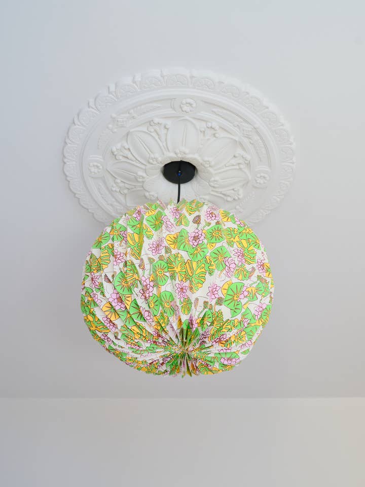 Origami Paper Lightshade Globe 'Water Lilies' for wholesale by AARVEN
