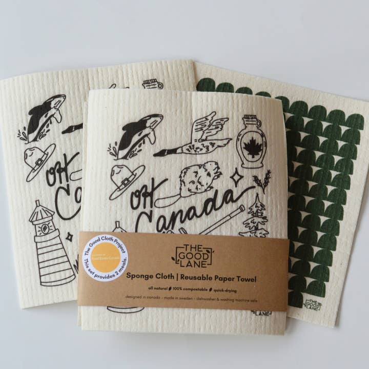 The Good Lane - Wholesale Dishcloth - Cloths That Provide Meals (Canada) - Swedish Sponge Cloth