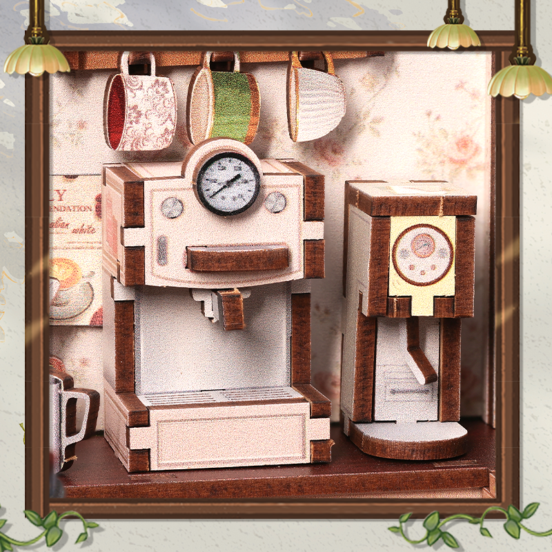 Hands Craft Intl - Venta al por mayor Puzle - Niños - Kit de Estantería DIY: Café Soleado7