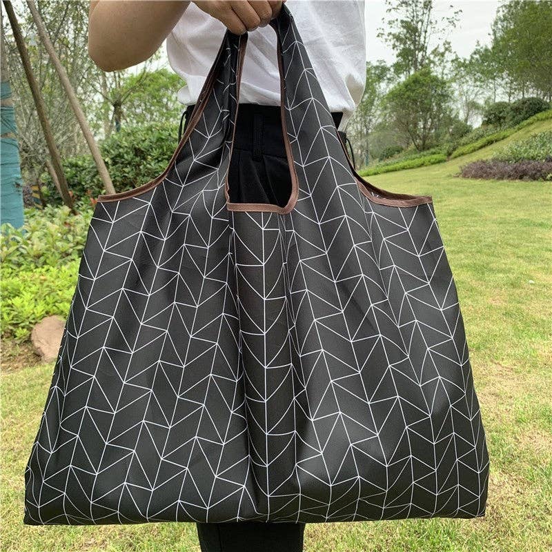 FurDecoration - Vendita all'ingrosso Borsa per shopping/spesa - Borsa da shopping stampata creativa pieghevole a spalla singola5