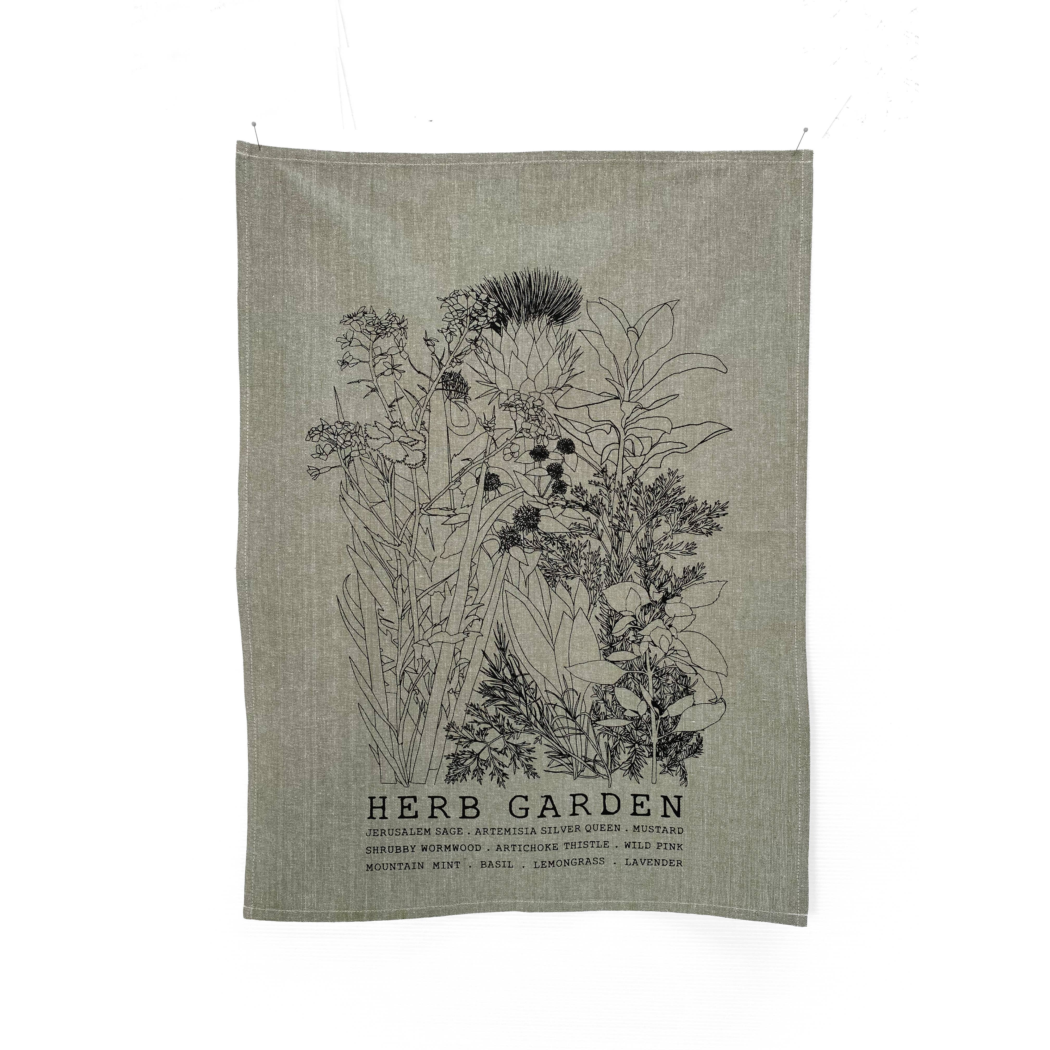 Planetarium - Wholesale Tea Towel -  Herb Garden Tea Towel - A Delightful Addition to Your Kitch6
