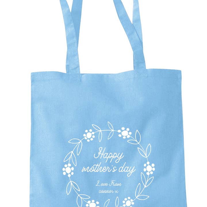 Illustrated Identity - Wholesale Tote bag – Women's - Personalised Happy Mother's Day Tote Bag S150919