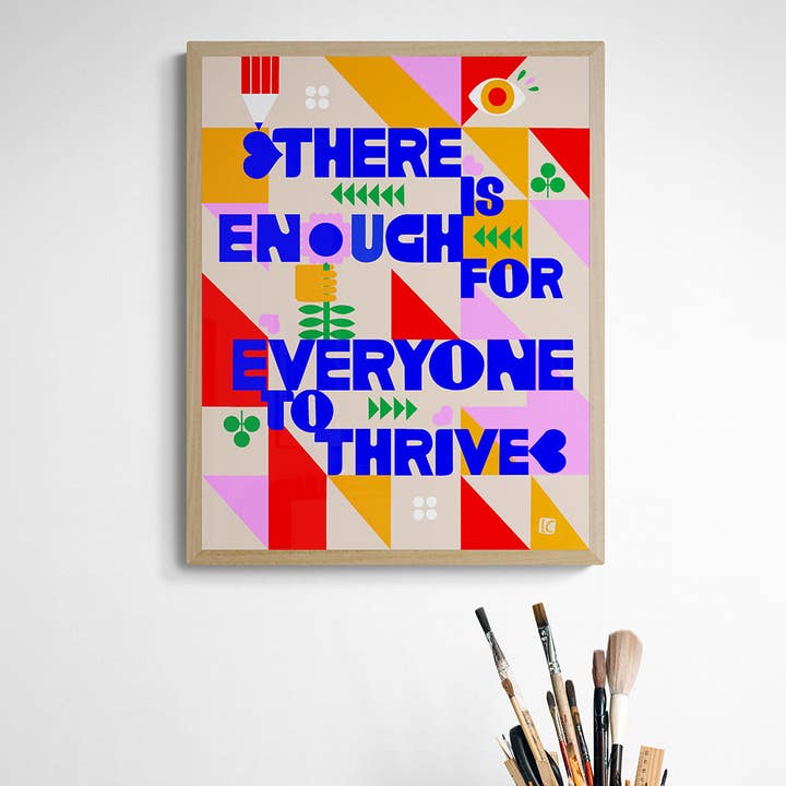 Lisa Congdon Art & Illustration - Wholesale Art Print - There is Enough for Everyone - Art Print1