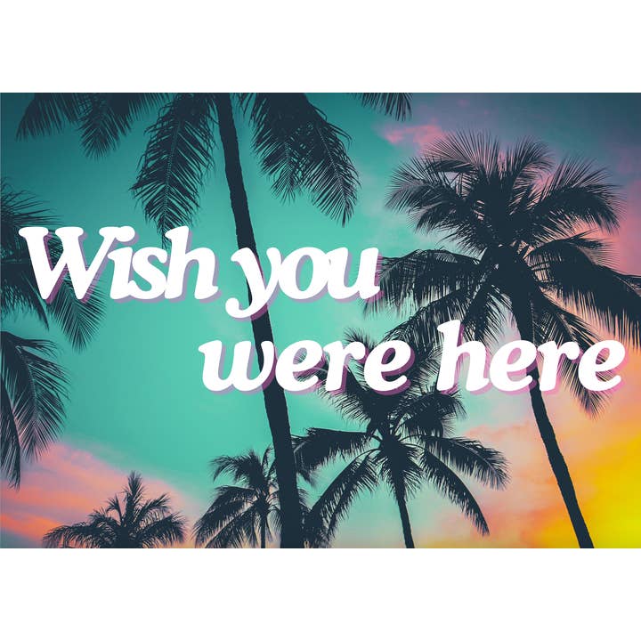Wish You Were Here Postcard Puzzle for wholesale by Surf Shack Puzzles
