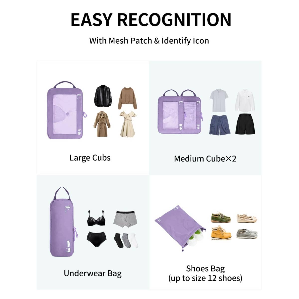 wandf - Wholesale Travel Set - 5 Set Compression Packing Cubes for Suitcases Organiser Bags47