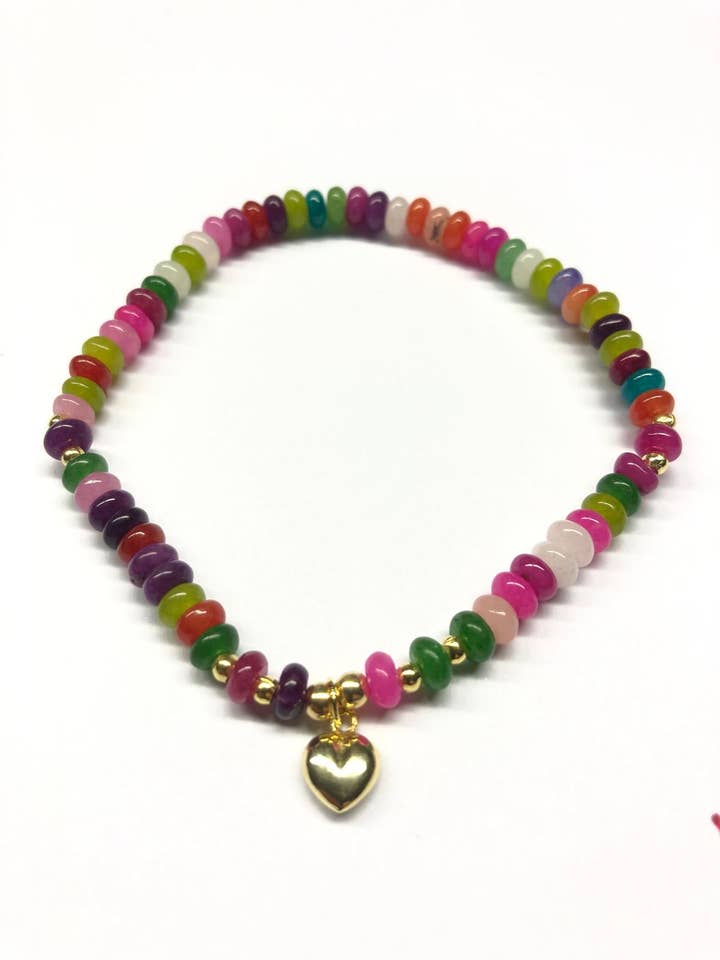 Mehrfarbiger Kreis-Charm-Armreif für den Großhandel von DEMARCA