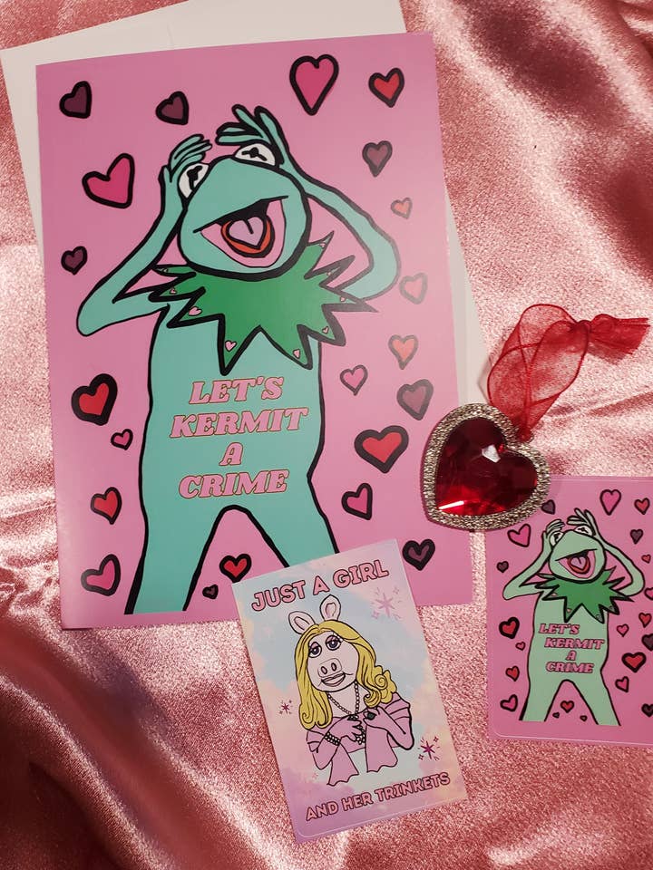 Lets Kermit a Crime card for wholesale by Lapis Lily Market