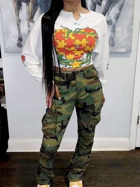 CAMO camouflage work long pants for wholesale on Faire6