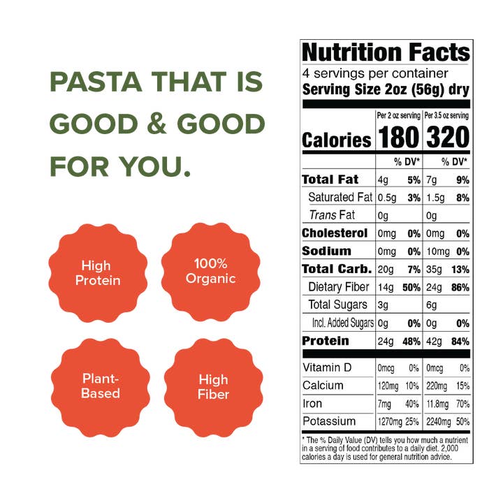 Explore Cuisine - Wholesale Pasta - Organic Edamame Mung Bean Fettucine